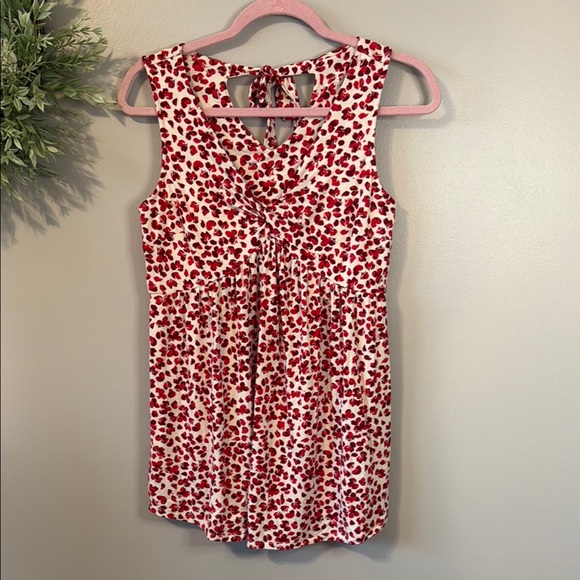 NWOT Isabel Maternity Red Floral Sleeveless Top Size Small - Picture 1 of 6